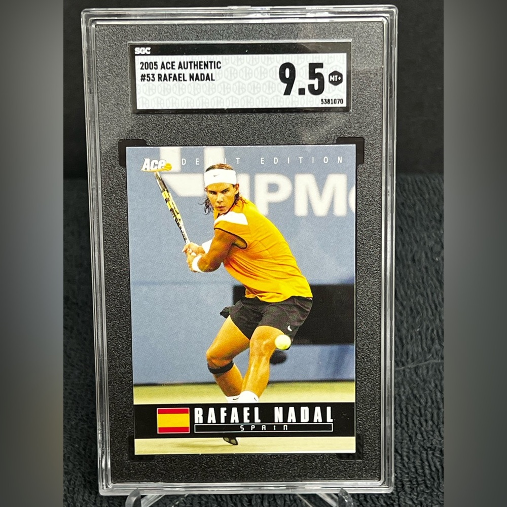 2005 Ace Authentic Debut Edition #53 Rafael Nadal SGC 9.5 RC RARE